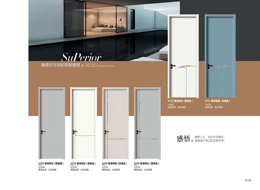 新风尚无漆木门系列6